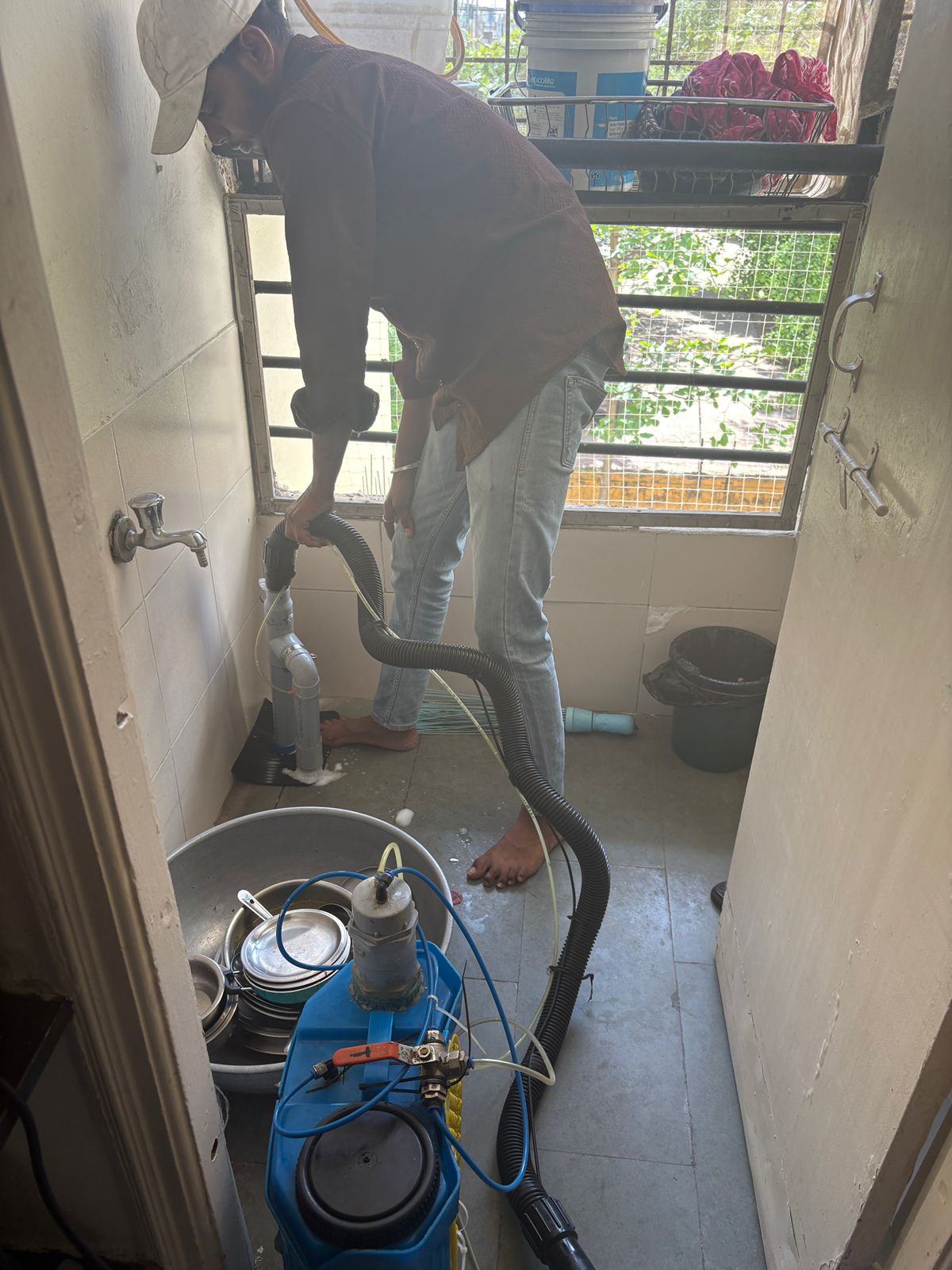 Thorough bathroom area coverage